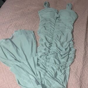 GREEN LONG DRESS ‼️